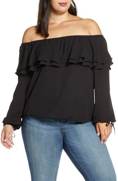 michael kors black peasant top|Michael Kors designer tops black.